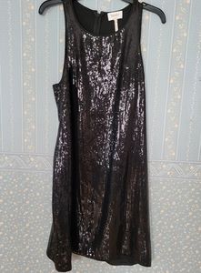 Laundry black sequin dress
